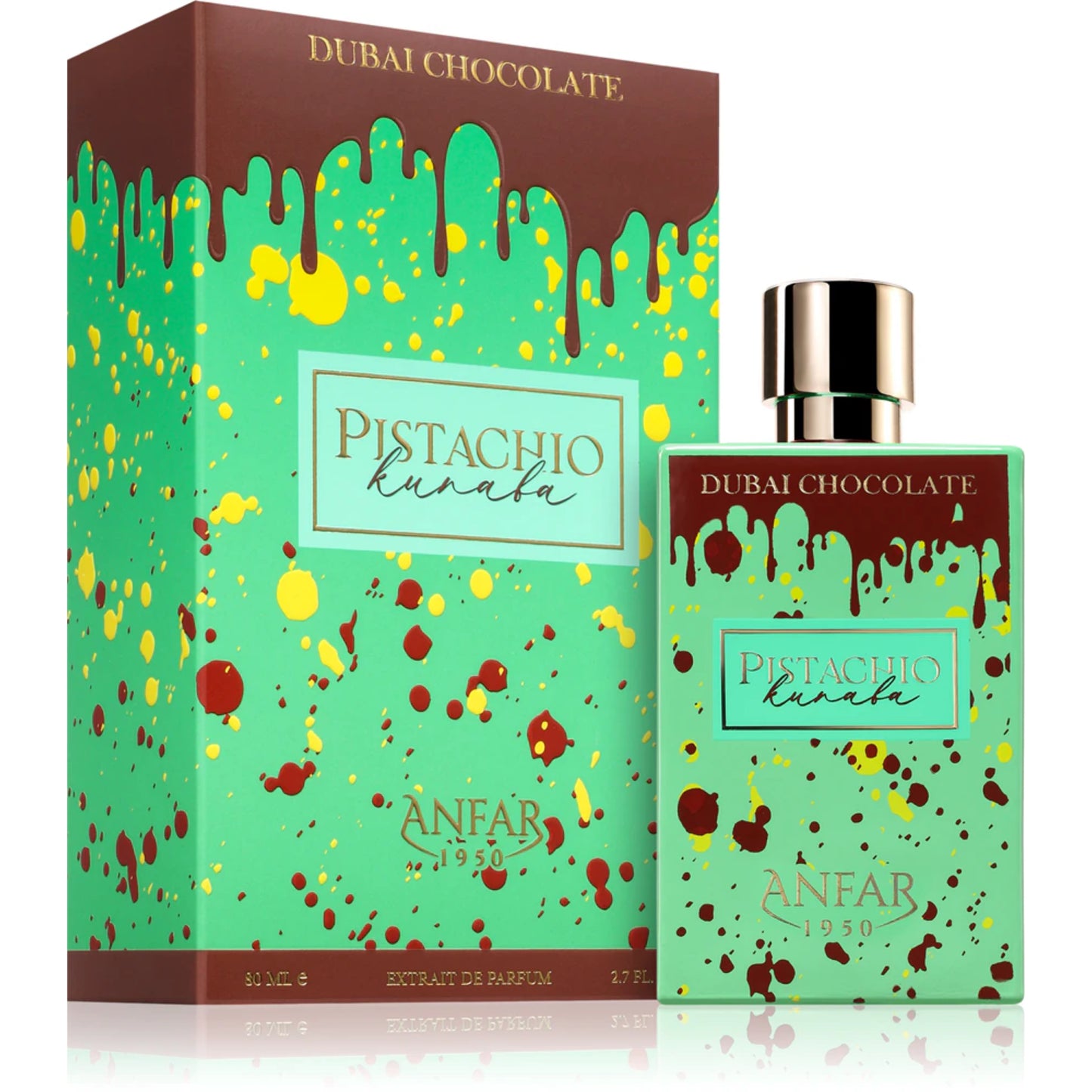 Pistachio Kunafa Dubai Chocolate by Anfar London 80ml Extrait de Parfum Unisex
